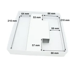 Sabot calage intérieur carton blanc pour boite C1
