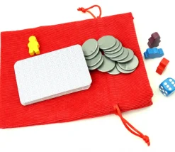 Sac 13 x 18 cm - velours épais NOIR avec cordon