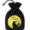 Sac de rangement Chat un soir pleine lune 16.5 x 12 cm