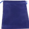 Sac suedine 125 x 175 mm modèle 2 bleu