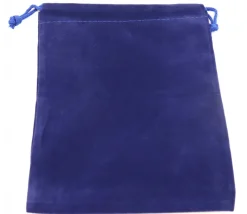 Sac suedine 125 x 175 mm modèle 2 bleu