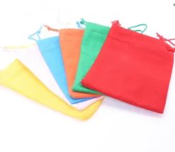 Sac tissu 14 X 10 cm coton couleur taille S