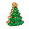 Sapin de Noël en bois 125 x 94 x 25 mm