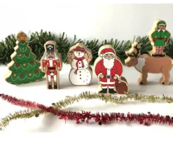 Sapin de Noël en bois 125 x 94 x 25 mm