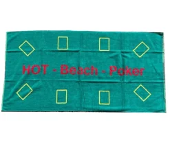 Serviette de page Tapis de Poker en tissu éponge 140 x 70 cm