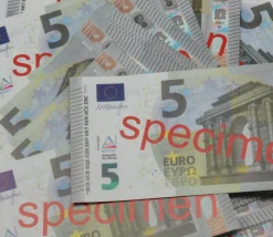 Set 100 billets de 5 euros factices pour jeux