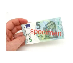 Set 100 billets de 5 euros factices pour jeux