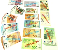 Set 40 billets euros factices pour jeux argent très réalistes