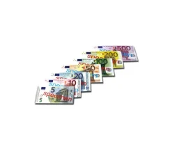 Set 40 billets euros factices pour jeux argent très réalistes