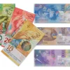 Set 55 billets Franc Suisse factices pour jeux argent très réalistes