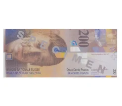 Set 55 billets Franc Suisse factices pour jeux argent très réalistes