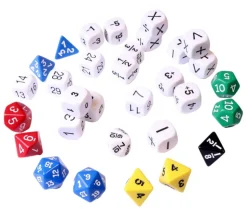 Set 31 dés mathématiques pour école