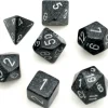 Set 7 dés multi-faces Ninja noir gris