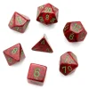 Set 7 dés multi-faces Speckled Strawberry rouge