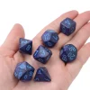 Set 7 dés multi-faces Speckled bleu Cobalt Chessex