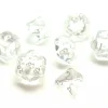 Set 7 dés multi-faces translucides transparent