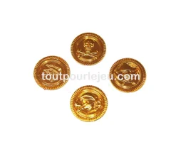 Set 72 Pièces d'or pour vos trésors pirate
