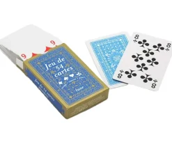 Set complet jeux traditionnels avec cartes, jetons, dés et tapis
