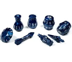 Set de 8 dés bleu nuit - Polyhero Rogue