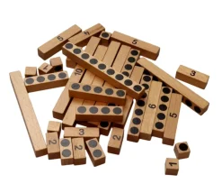 Set de 40 réglettes en bois conçues pour la méthode Cap maths, éditée par HATIER - Classe CP/CE1