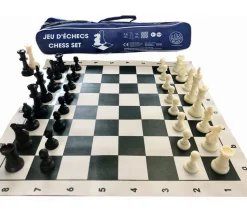 Set Jeu Echec 5 compétition : 34 pions lestés + échiquier 50 cm + sac