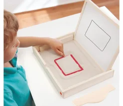 Set multi-sensoriel : plateau sable et tableau apprentissage écriture