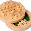 Solitaire voyage rond en bois 12 cm