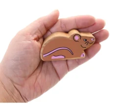 Souris en bois 6.5 x 3.4 x 2.5 cm