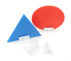 Support pion blanc avec pince 17x19x10 mm - Bioplastique