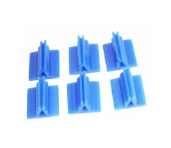 Support pion Bleu avec pince 17x19x10 mm - Bioplastique
