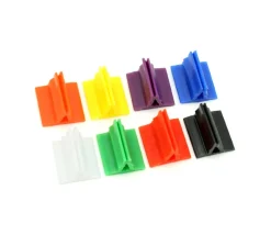 Support pion noir avec pince 17x19x10 mm - Bioplastique