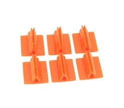 Support pion orange avec pince 17x19x10 mm pour jeu - Bioplastique