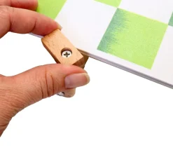 Support tournant en bois de 40 cm pour plateau de jeu 35.5 cm