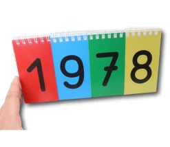 Système décimal avec chiffres rabattables 24 cm