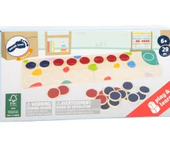 Table de calcul 1 à 20 et jetons bicolores en bois