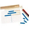 Tableau des soustractions Montessori (Coffret, plateau et bâtonnets)