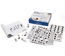 Tableau portée notes de musique - effaçable et magnétique