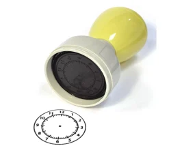 Tampon horloge apprentissage de l'heure + 1 encreur