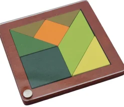 Tangram coloré avec sous-verre