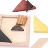 Tangram en bois 12 cm. Fabrication Jura