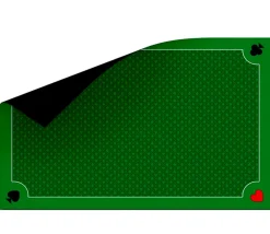 Tapis Belote premium 40 x 60 cm Classique avec bords galonnés. Pique coeur trèfle carreau