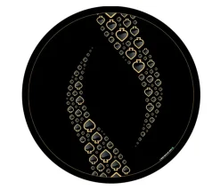 Tapis de cartes rond 50 cm Pique Forest