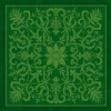 Tapis de cartes Vert Arabesques 40 x 40 cm