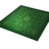 Tapis de cartes Vert Arabesques 70 x 70 cm