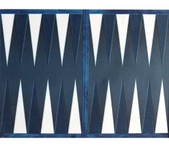 Tapis de jeu Backgammon bleu 64 x 47 cm (sans les pions)