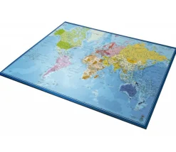 Tapis de Jeu Bureau Gaming 100 x 60 cm Carte du monde