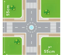 Tapis de jeu Ville Carrefour 55 cm pour jeux