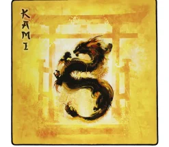 Tapis de jeux 60 x 60 cm Dragon jaune Kami 3