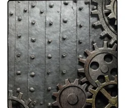 Tapis de jeux 40 x 40 cm motif engrenage