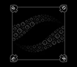 Tapis jeu 60 x 60 cm Tarot noir Pique Forest